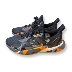 Adidas X9000L4 'Black Signal Orange' FW8413 sneakers size:9.5